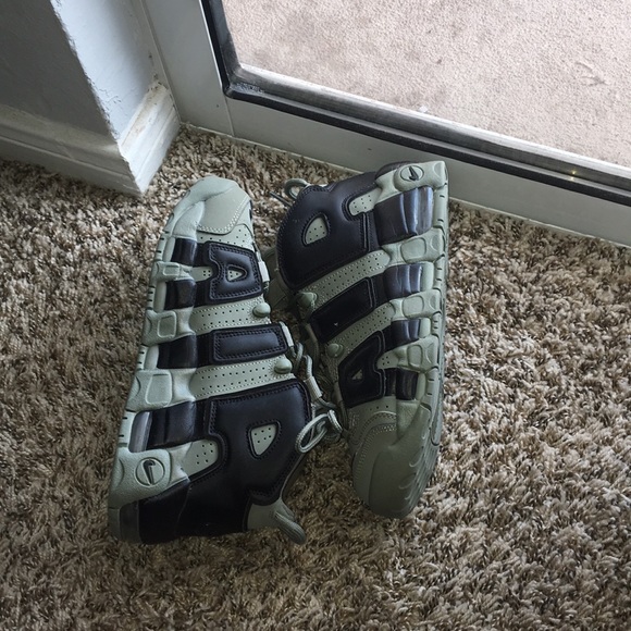 uptempo green and black